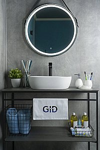 Раковина накладная Gid Lago 48 N9026b 51113 белая купить в интернет-магазине Sanbest