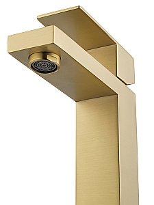 Смеситель для раковины WONZON & WOGHAND WW-A40982-BG золото брашированное купить в интернет-магазине сантехники Sanbest