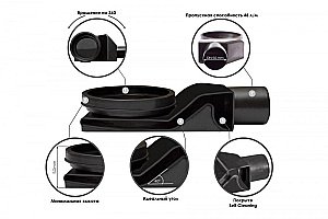 Душевой трап Pestan Confluo Frameless Line Matte Black 300 купить в интернет-магазине Sanbest