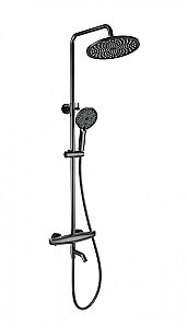 Душевая система с термостатом WONZON & WOGHAND CAPSULE, Темный графит (WW-B3031-A2-BGG) купить в интернет-магазине сантехники Sanbest