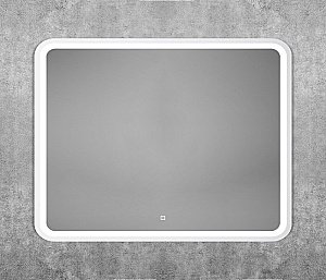 Зеркало Art&Max GENOVA AM-Gen-900-800-DS-F-White в ванную от интернет-магазине сантехники Sanbest