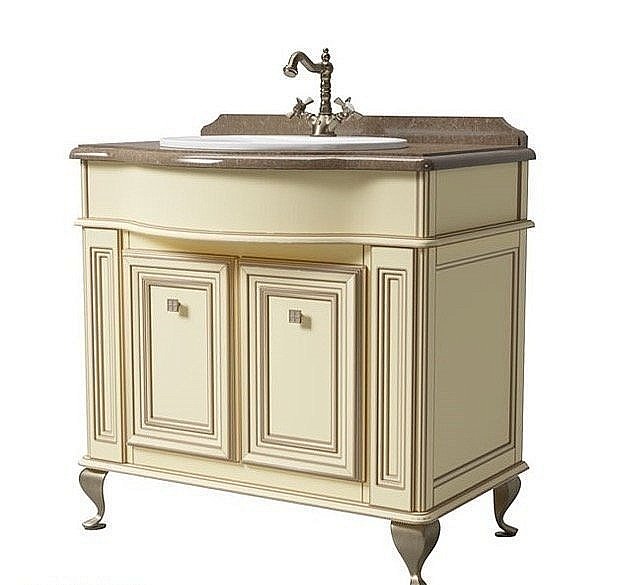 Тумба с раковиной со столешницей Caprigo Fresco 90 для ванной в интернет-магазине Sanbest