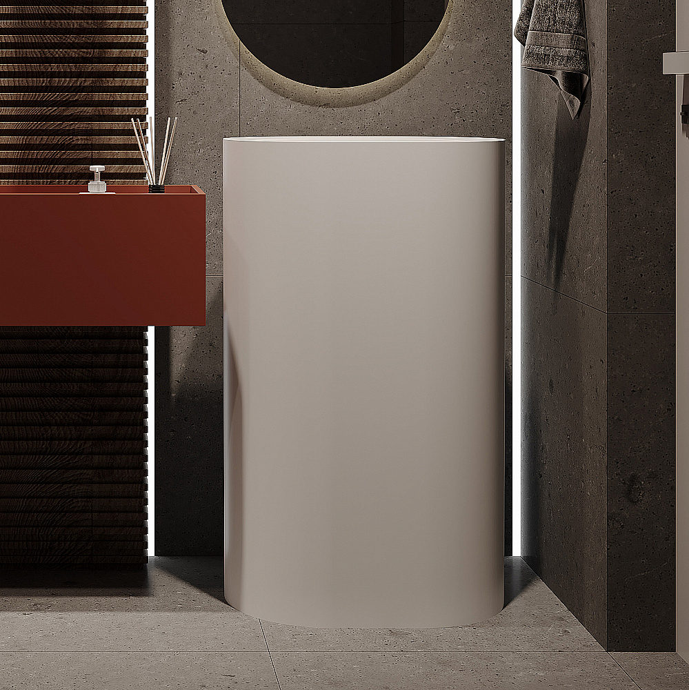 Раковина Abber Stein AS2559 белая матовая купить в интернет-магазине Sanbest