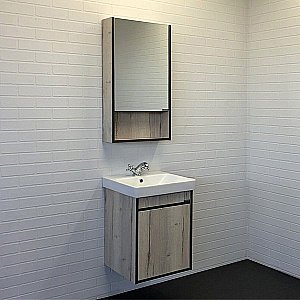 Тумба с раковиной Comforty Вена 00-00006653 45 дуб дымчатый для ванной в интернет-магазине Sanbest