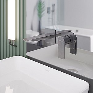 Смеситель для раковины BERGES VENTAS S 076014 оружейная сталь купить в интернет-магазине сантехники Sanbest