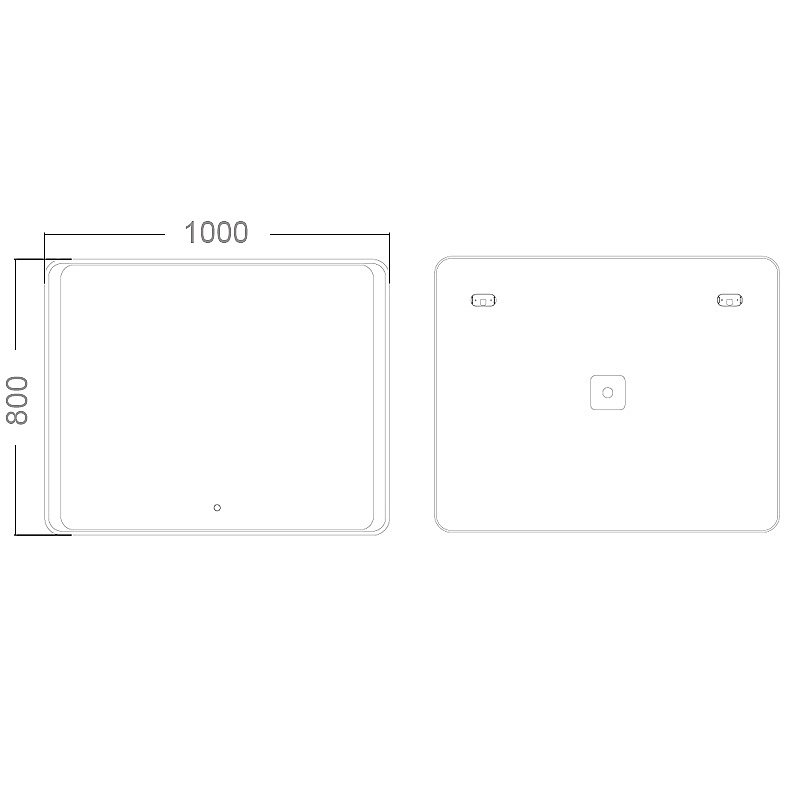 Зеркало Loranto Скай CS00098012 100х80 сенсорный выключатель в ванную от интернет-магазине сантехники Sanbest