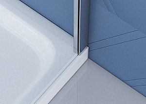 Душевой уголок BelBagno DUE-AH-1-120/90-C-CR 120х90 стекло прозрачное/профиль хром купить в интернет-магазине Sanbest