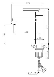 Смеситель для раковины BelBagno ACQUA LVM-CRM хром купить в интернет-магазине сантехники Sanbest
