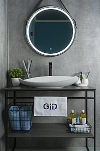 Раковина накладная Gid Creativo 74 N9178 51171 белая купить в интернет-магазине Sanbest