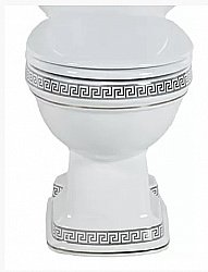 Чаша для унитаза Creavit Klasik Декор VERCACI/ХРОМ купить в интернет-магазине сантехники Sanbest