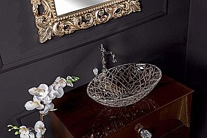 Столешница Armadi Art 853-110-DB 110 стекло шолокад для ванной в интернет-магазине сантехники Sanbest