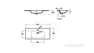 Тумба с раковиной Roca Victoria Nord Ice Edition ZRU9302730 60 белый глянец для ванной в интернет-магазине Sanbest