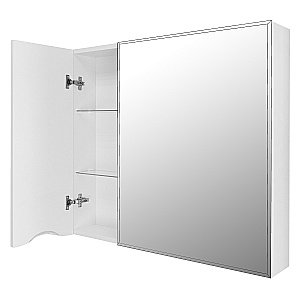 Зеркало со шкафом Loranto Santorini 80 белый купить в интернет-магазине сантехники Sanbest