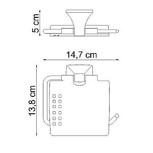 Держатель туалетной бумаги WasserKRAFT Wern K-2525 купить в интернет-магазине сантехники Sanbest