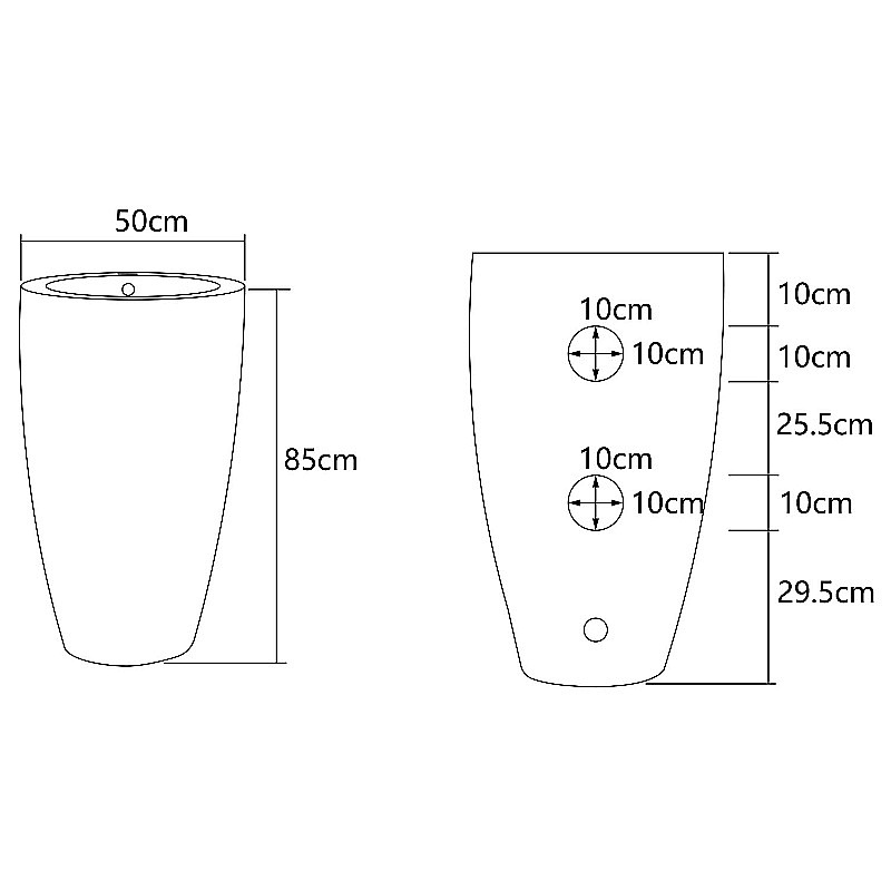 Раковина Azario COMELLA 50 AZ-311 белая купить в интернет-магазине Sanbest