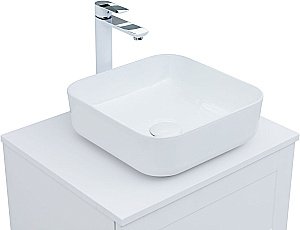 Тумба с раковиной Aquanet Терра 60 белая матовая для ванной в интернет-магазине Sanbest