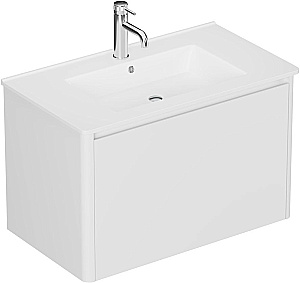 Тумба с раковиной Allen Brau Gravity 80 1.370013.WM белая матовая для ванной в интернет-магазине Sanbest