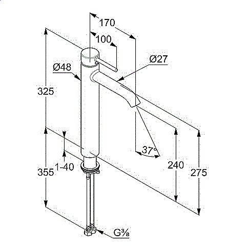 Смеситель для раковины Kludi BOZZ 382865376 белый матовый купить в интернет-магазине сантехники Sanbest