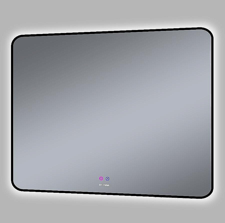 Зеркало Grossman ELEGANS-норма Black 100x80 17100802 черное в ванную от интернет-магазине сантехники Sanbest