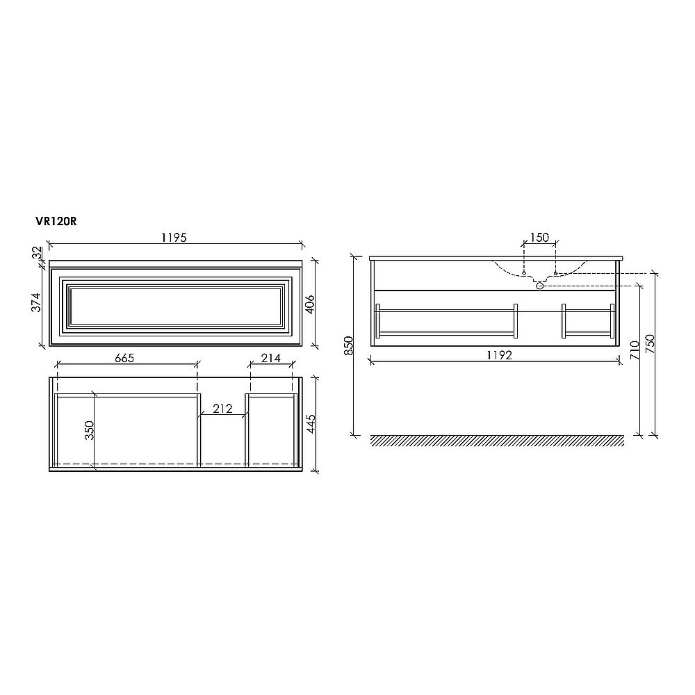 Тумба с раковиной Sancos Very VR120W 120 Bianco для ванной в интернет-магазине Sanbest