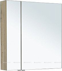 Зеркальный шкаф Aquanet Алвита New 277537 80 дуб веллингтон купить в интернет-магазине сантехники Sanbest