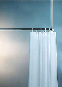 Текстильная шторка для ванной KEUCO PLAN 14943000110 белый купить в интернет-магазине сантехники Sanbest