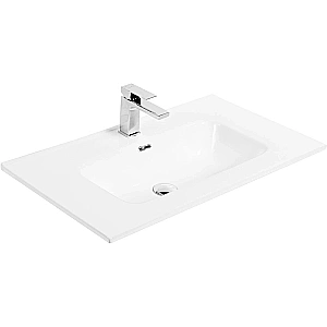 Тумба с раковиной BelBagno 80 ETNA-800-2C-SO-GSO+BB800ETL темно-серая матовая для ванной в интернет-магазине Sanbest