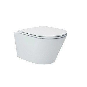 Унитаз подвесной Art&Max BARI AM822-V/SC белый, с сиденьем микролифт, безободковый купить в интернет-магазине Sanbest