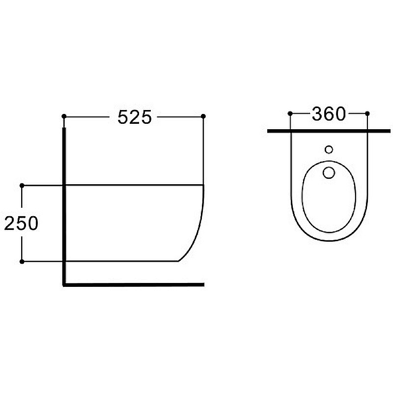 Биде Aquatek Европа New AQ1006-00 белое купить в интернет-магазине Sanbest