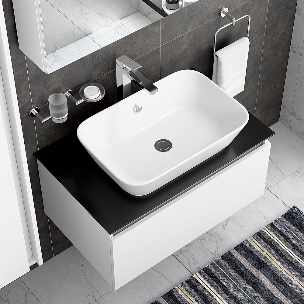 Смеситель для раковины VitrA Minimax Square A43724EXP хром купить в интернет-магазине сантехники Sanbest