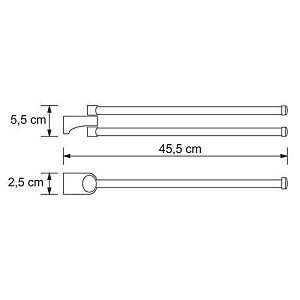 Полотенцедержатель WasserKRAFT Kammel K-8331 купить в интернет-магазине сантехники Sanbest