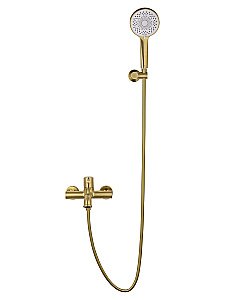 Смеситель для ванны с душем WONZON & WOGHAND TOR, Брашированное золото (WW-88037073-BG) купить в интернет-магазине сантехники Sanbest