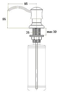 Диспенсер Zorg ZR-21 Хром купить в интернет-магазине сантехники Sanbest