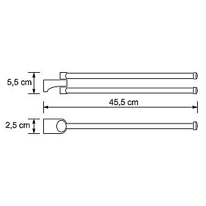 Полотенцедержатель WasserKRAFT Kammel K-8331 купить в интернет-магазине сантехники Sanbest