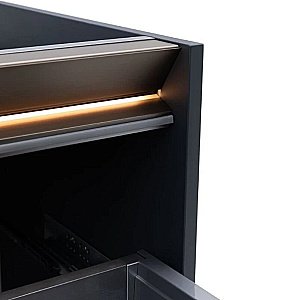 Тумба с раковиной Allen Brau Activity 120 1.34015.AM антрацит матовый/олива брашированная для ванной в интернет-магазине Sanbest