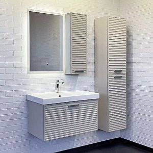 Шкаф Comforty Касабланка 00-00020084 серый шелк для ванной в интернет-магазине сантехники Sanbest