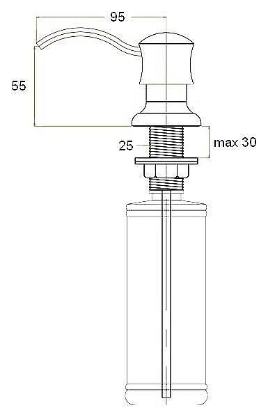Диспенсер Zorg ZR-21 Хром купить в интернет-магазине сантехники Sanbest