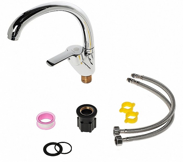 Смеситель для кухни Orange Prim M42-002cr купить в интернет-магазине сантехники Sanbest