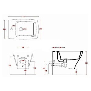 Биде подвесное ARTCERAM Jazz JZB001 05 00 bi matt*1 белое купить в интернет-магазине Sanbest