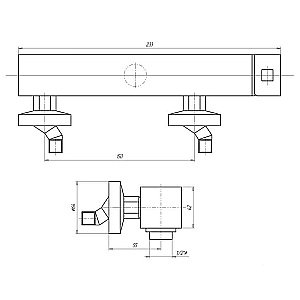 Смеситель для душа Migliore Stone 19644 хром купить в интернет-магазине сантехники Sanbest
