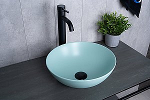 Раковина накладная Gid 9081tifm тиффани матовый купить в интернет-магазине Sanbest