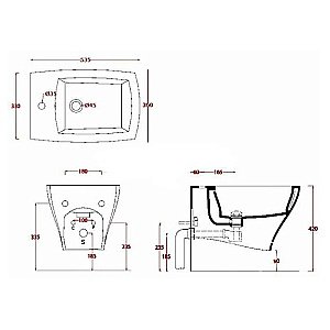 Биде подвесное ARTCERAM Jazz JZB001 05 00 bi matt*1 белое купить в интернет-магазине Sanbest