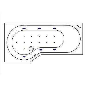 Ванна акриловая EXCELLENT Be Spot RELAX WAEX.BSL16.RELAX.GL 160x80 белая с гидромассажем купить в интернет-магазине Sanbest