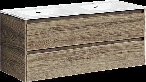 Тумба с раковиной Sancos Libra LB120-2ECH дуб чарльстон для ванной в интернет-магазине Sanbest