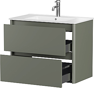 Тумба с раковиной Allen Brau Gravity 80 1.370009.CGM олива матовая для ванной в интернет-магазине Sanbest