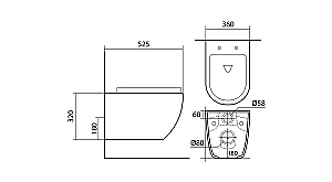 Унитаз подвесной с инсталляцией Aquatek Европа SET AQUATEK ЕВРОПА-019 4в1 белый/кнопка хром матовый, безободковый, с крышкой микролифт купить в интернет-магазине Sanbest