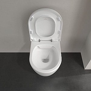 Унитаз подвесной Villeroy&Boch Avento 5656HRR1 альпийский белый, безободковый, с крышкой микролифт купить в интернет-магазине Sanbest