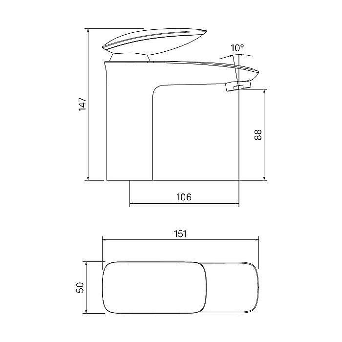 Смеситель для раковины Iddis Stone STOSB00i01 купить в интернет-магазине сантехники Sanbest