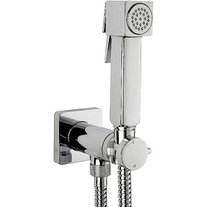 Гигиенический душ Bossini Cube Brass E38001B.030 хром купить в интернет-магазине сантехники Sanbest