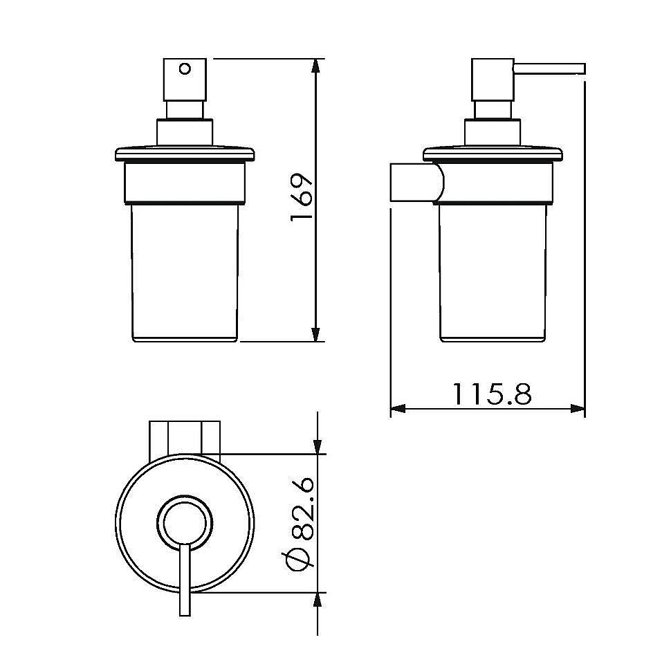 Диспенсер Langberger Lugano 24021B купить в интернет-магазине сантехники Sanbest